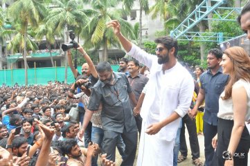 Nene Raju Nene Mantri Movie Team at K L University